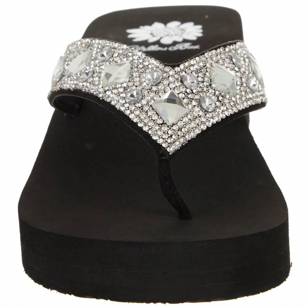 NEW YELLOWBOX women's sarika sandal in clear - Picture 2 of 5